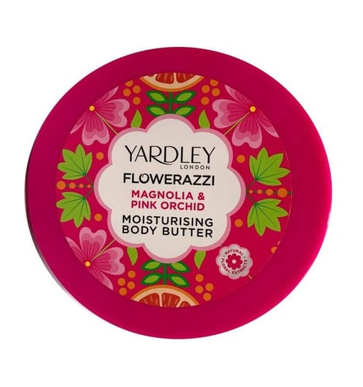 Yardley, London Flowerazzi Magnolia & Pink Orchid, Nawilżające masło do ciała, 200 ml Yardley