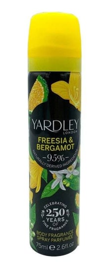 Yardley, London Freesia & Bergamot, perfumowany dezodorant, 75 ml Yardley
