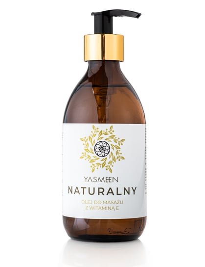 Yasmeen Naturalny olej do masażu z witaminą E, 300 ml Yasmeen