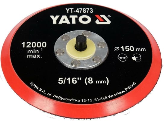 yato dysk / talerz polerski z rzepem 150mm 5/16" Yato