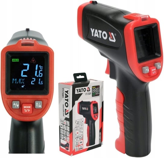 Yato Pirometr Termometr Bezdotykowy -50+650 Laser Yato