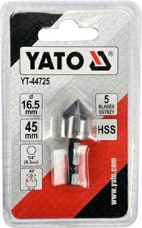 YATO POGŁĘBIACZ DO METALU 16,5mm HEX Yato