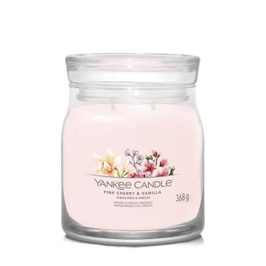 Yc Pink Cherry & Vanilla Świeca Średnia Yankee Candle