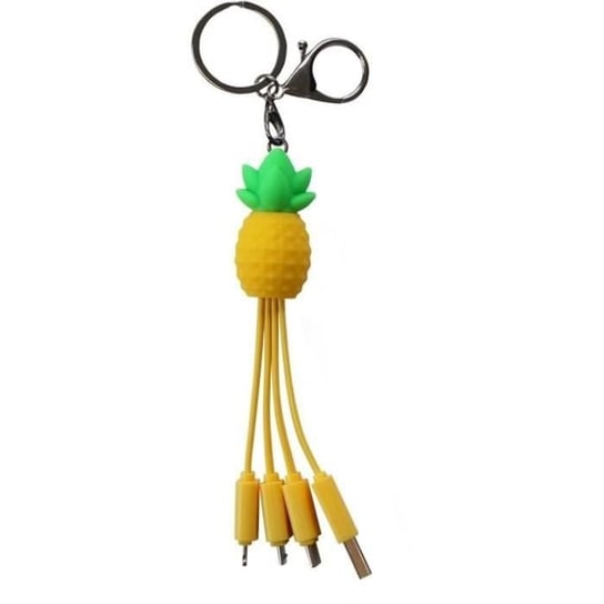 Yello koko Uniwersalny kabel ładujący 3 w 1 15 cm Ananasowy Żółty - 3760309870014 Inna marka