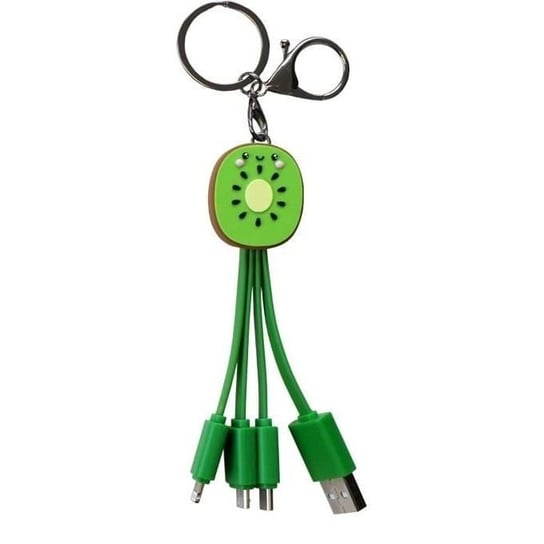 Yello koko Uniwersalny kabel ładujący 3 w 1 15 cm Kiwi Green - 3770005791957 Inna marka