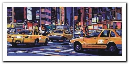 Yellow Cabs, Nyc plakat obraz 100x50cm Wizard+Genius