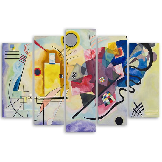 Yellow, Red, Blue Kandinsky 150x100  (5 Panele) Legendarte