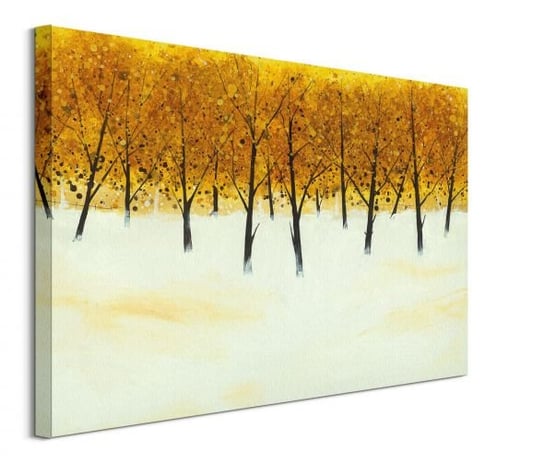 Yellow Trees on White - obraz na płótnie Pyramid International