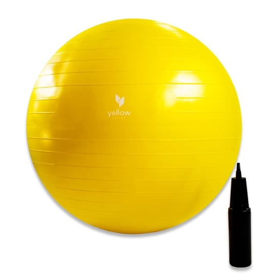 YellowGYM ball piłka do ćwiczeń i rehabilitacji 75 cm Żółta Inny producent