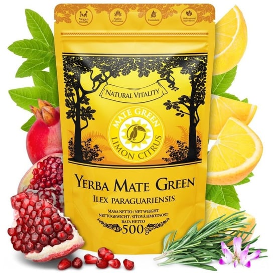 Yerba Mate  Green Limon Citrus  500 G  Energia, Orzeźwienie Mate Green