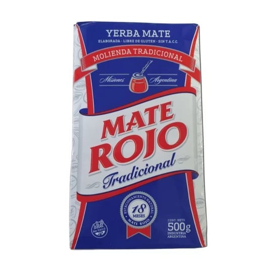 Yerba Mate-Mate Rojo Tradicional 500g Mate Rojo