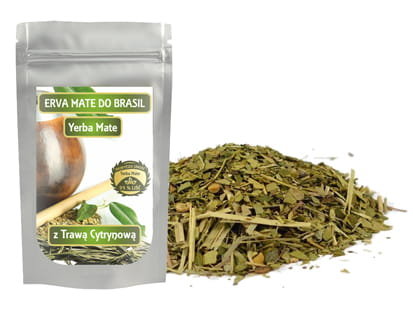 Yerba Mate ostrokrzew paragwajski + Trawa Cytrynowa 100% Despelada 500G A Herbanordpol