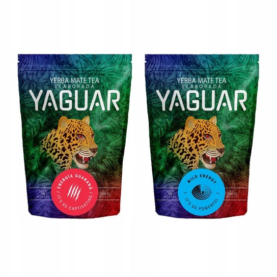 Yerba Mate Yaguar Energia + Wild Energy 2x500g 1kg Yaguar