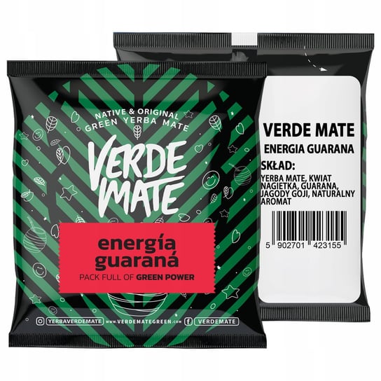 Yerba Verde Mate Green Energia Guarana 50g próbka Verde Mate