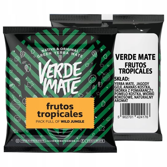 Yerba Verde Mate Green Frutos Tropicales 50g Verde Mate