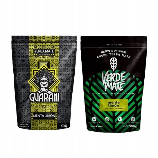 Yerba Verde Mate Menta Limon + Guarani 1000g 1kg Verde Mate