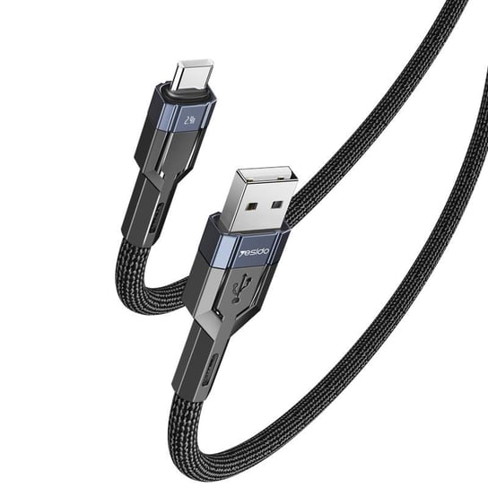 Yesido Kabel CA106 18W USB-Type-C 1.2m 2A, BLACK / CZARNY yesido