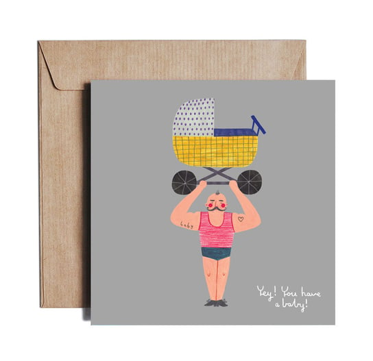 Yey! You have a baby! - Greeting card by PIESKOT Polish Design PIESKOT