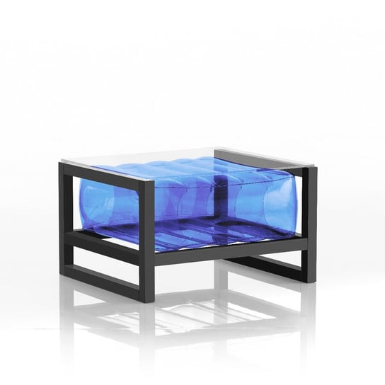 Yoko Coffee Table Eko Aluminium Frame Blue MOJOW