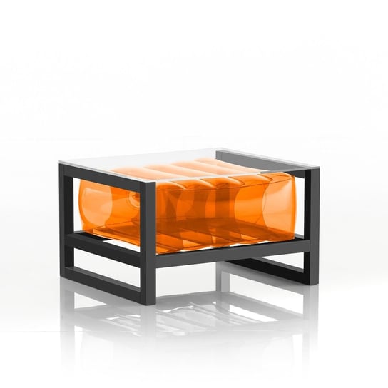 Yoko Coffee Table Eko Aluminium Frame Orange MOJOW