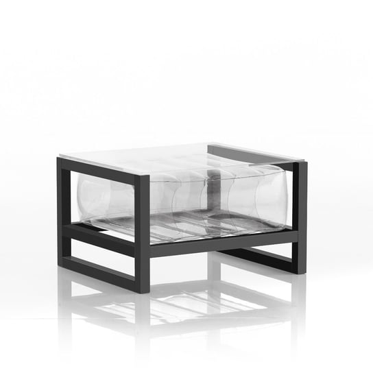Yoko Coffee Table Eko Aluminium Frame Transparent MOJOW