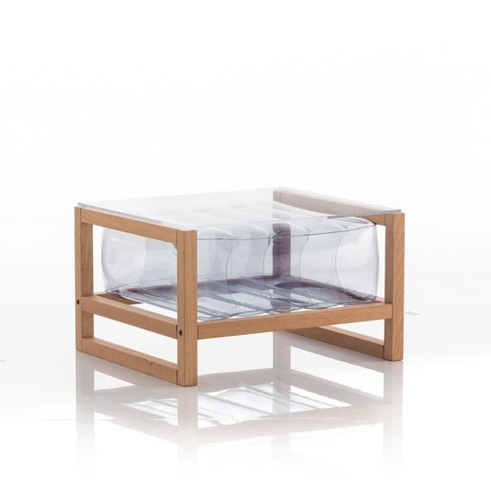 Yoko Coffee Table Eko Wood Frame Transparent MOJOW