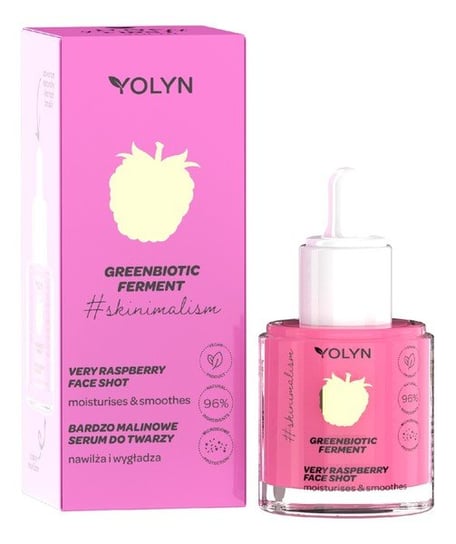 Yolyn, Greenbiotic Ferment, Bardzo Malinowe Serum do twarzy, 20ml Yolyn