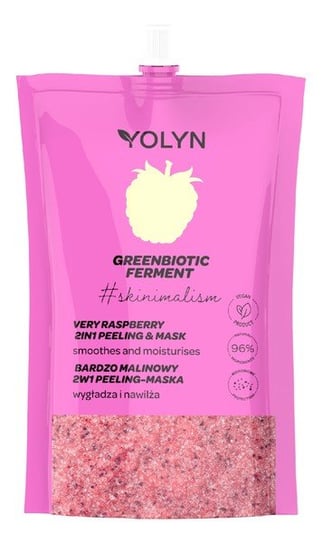 Yolyn, Greenbiotic Ferment, Bardzo Malinowy Peeling-maska 2w1, 50ml Yolyn