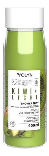 Yolyn, Shot Żel Pod Prysznic Kiwi + Lichi, 400 ml Yolyn