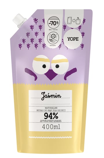 Yope, Naturalne mydło do rąk dla dzieci, Jaśmin, 400 ml Yope