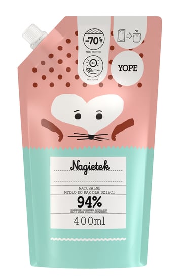 Yope, Naturalne mydło do rąk dla dzieci, Nagietek, 400 ml Yope