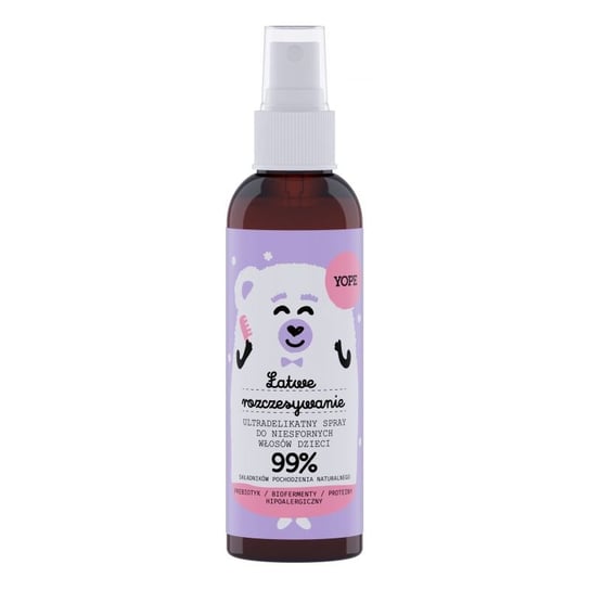 Yope, Ultradelikatny spray do włosów dla dzieci, 150 ml Yope