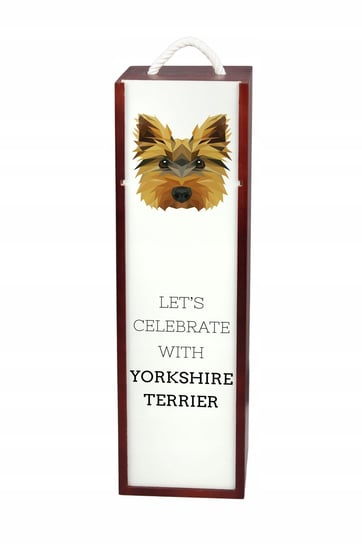 Yorkshire Terrier geometryczny Pudełko na wino Inna marka