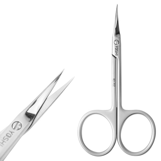 Yoshi, Kosmetyczne profesjonalne nożyczki do skórek stal chirurgiczna srebrne 20mm Yoshi