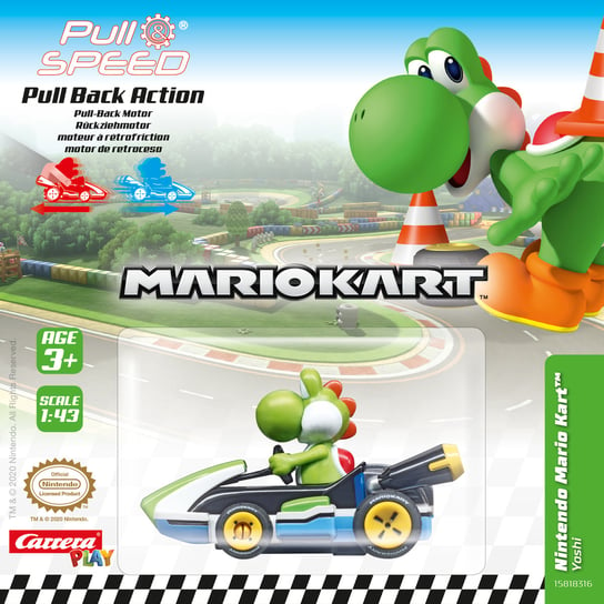 Yoshi Pull & Speed Nintendo Mario Kart Jakks Pacific