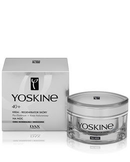 Yoskine, 40+, krem regenerator zmarszczek na noc do cery normalnej i mieszanej, 50 ml Yoskine