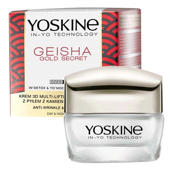 Yoskine, Geisha Gold Secret, krem do twarzy na dzień i na noc multi-lifting 3D, 50 ml Yoskine