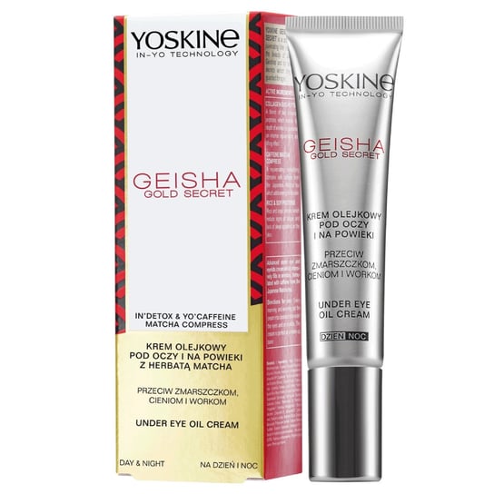 Yoskine, Geisha Gold Secret, Olejkowy krem pod oczy, 15 ml Yoskine