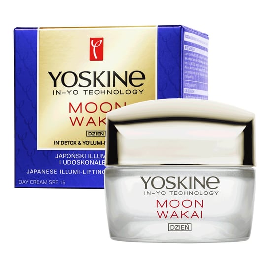 Yoskine Moon Wakai, Krem nawilżający do twarzy na dzień SPF 15, 50ml Yoskine