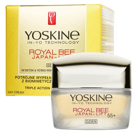 Yoskine, Royal Bee Japan-Lift, Krem do twarzy na dzień 55+, 50ml Yoskine