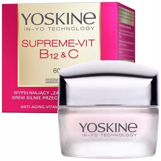 Yoskine, Supreme-Vit B12 + C, Wypełniający krem silnie przeciwzmarszczkowy do twarzy na dzień 60+, 50ml Dax Cosmetics