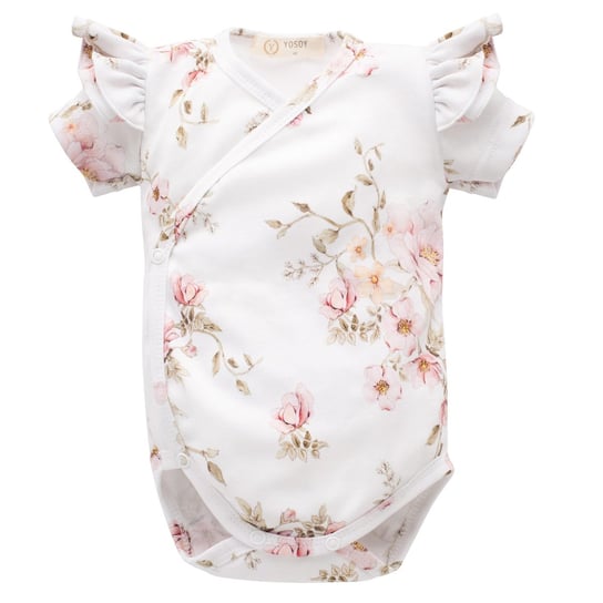 YOSOY Body niemowlęce z krótkim rękawem organic cotton Wild Rose 56 Yosoy