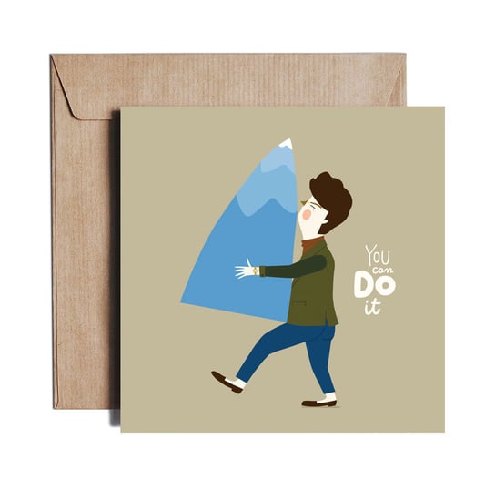 You Can Do It - Greeting card by PIESKOT Polish Design PIESKOT
