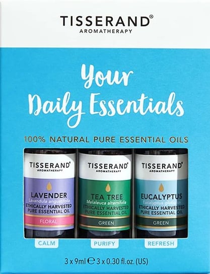 Your Daily Essentials Kit - Zestaw olejków eterycznych (3 x 9 ml) Tisserand