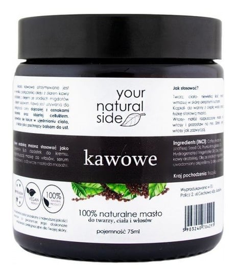Your Natural Side, masło kawowe, 75ml Your Natural Side