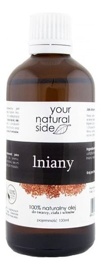 Your Natural Side Olej lniany nierafinowany 100ml Your Natural Side