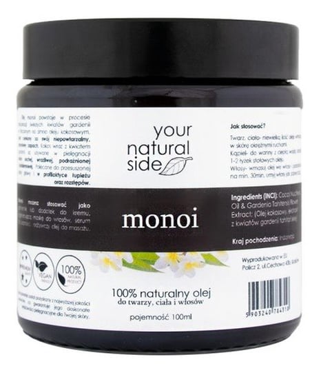 Your Natural Side, olej Monoi&Kokos, 100 ml Your Natural Side