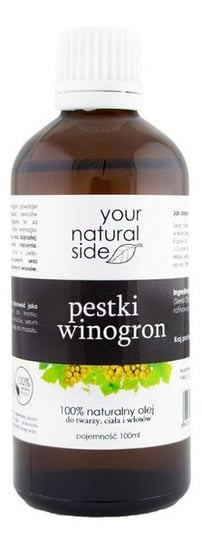 Your Natural Side Olej z pestek winogron - rafinowany 100ml Your Natural Side