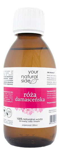 Your Natural Side róża damasceńska organic (woda kwiatowa) nakrętka 200ml Your Natural Side