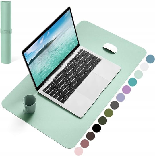 YSAGi Podkładka na biurko, pod mysz ze skóry i zamszu 60 x 35 cm Inna marka